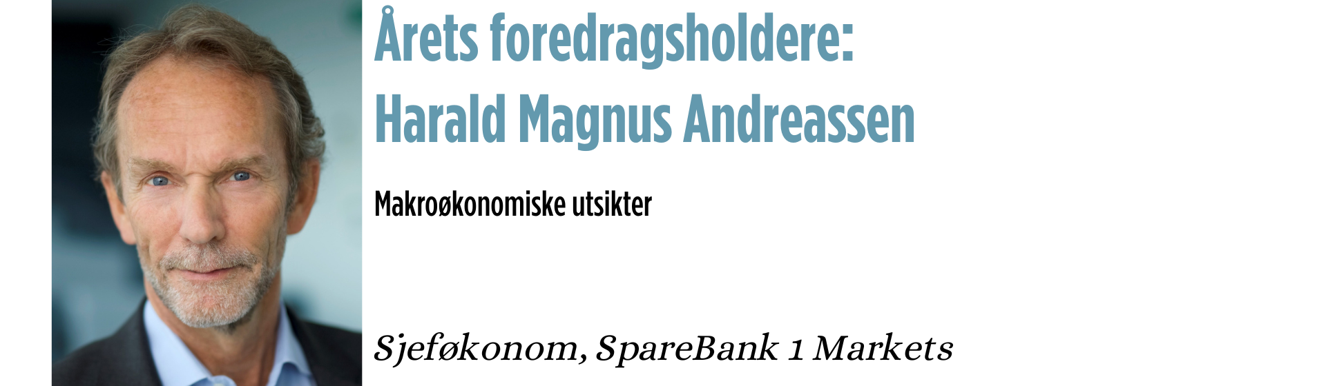 Harald Magnus Andreassen, Sjeføkonom, SpareBank1 Markets